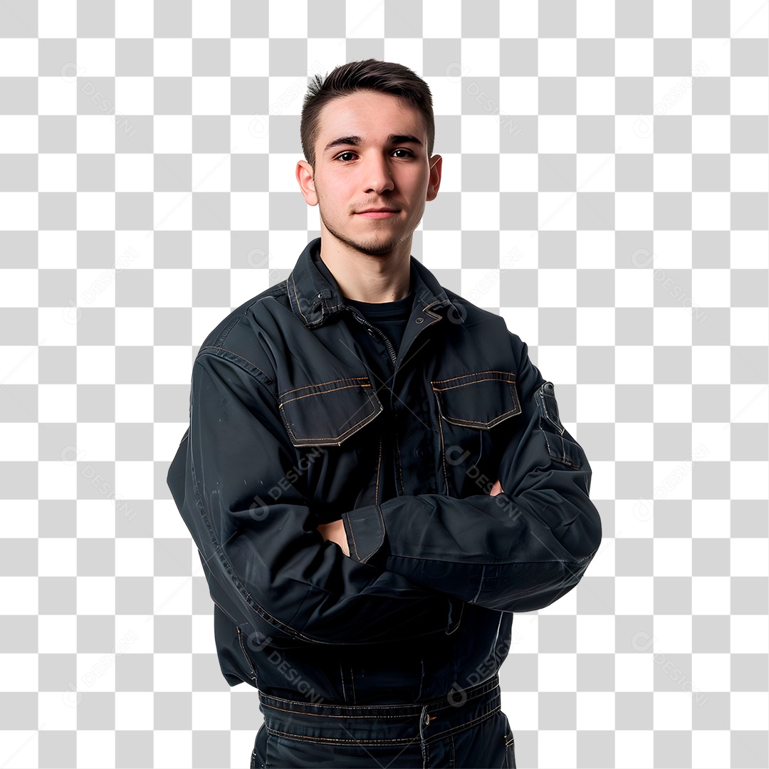 Homem de Uniforme PG Transparente