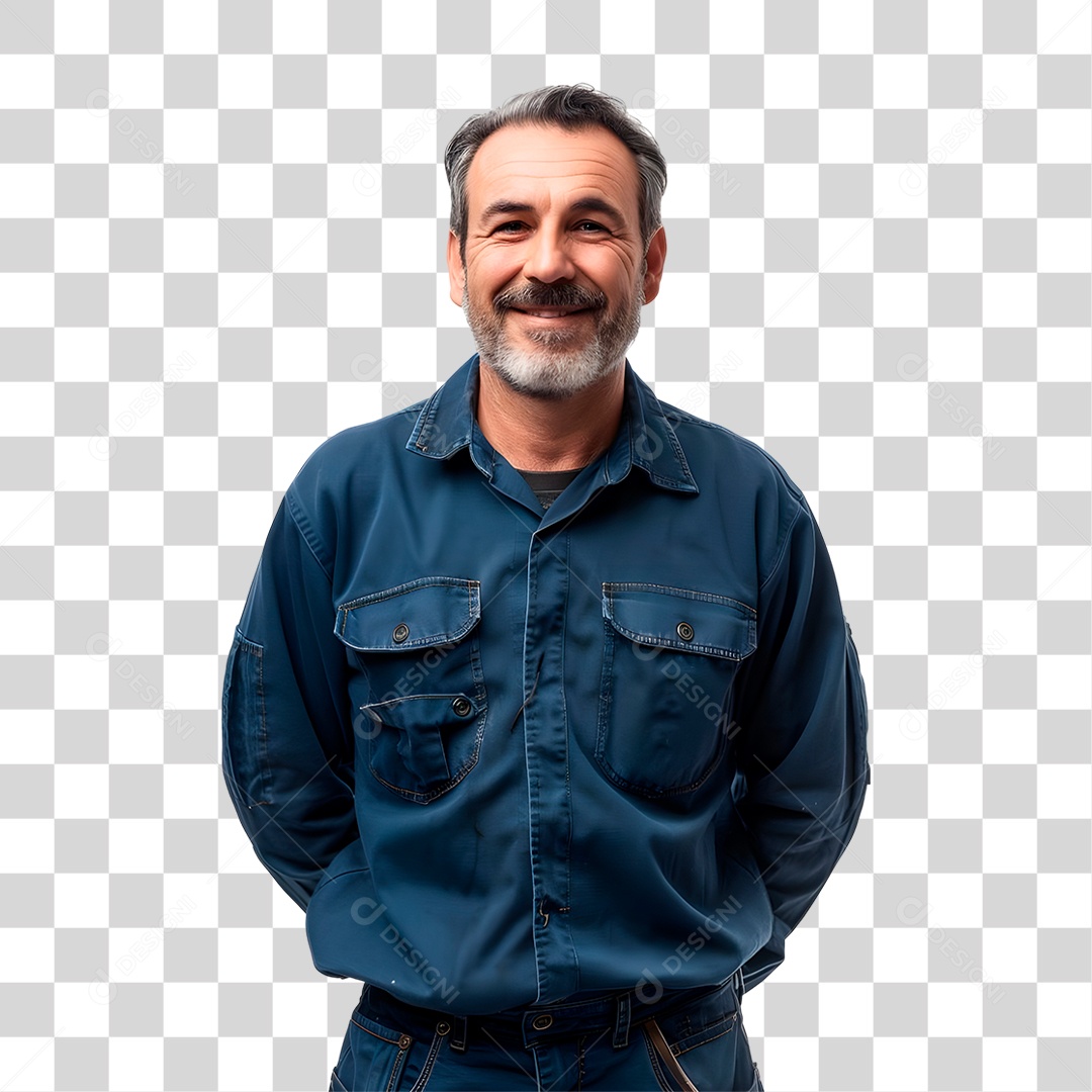 Homem de Uniforme PG Transparente