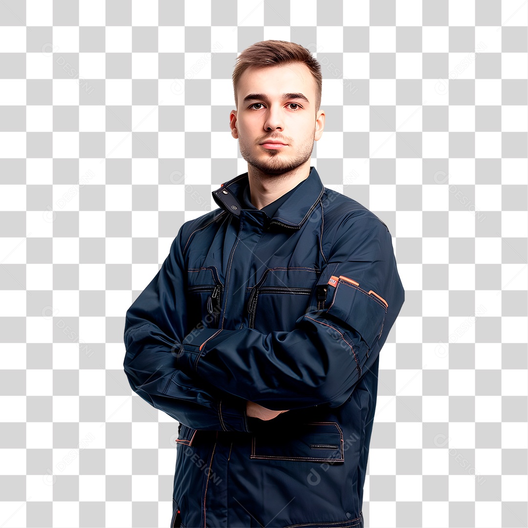 Homem de Uniforme PG Transparente