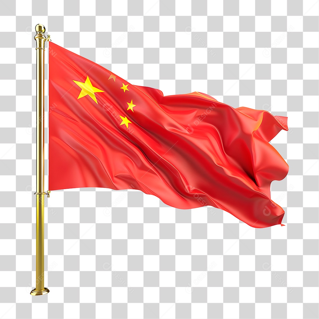 Bandeira da China PNG Transparente