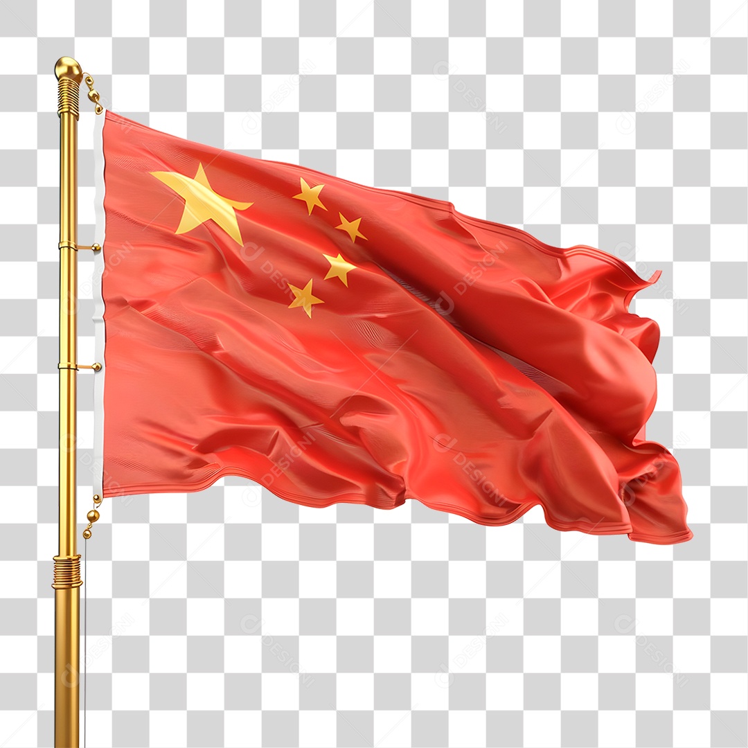 Bandeira da China PNG Transparente