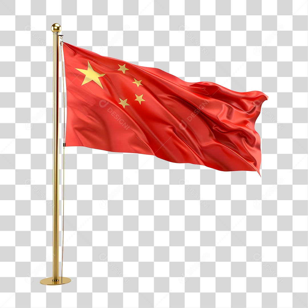 Bandeira da China PNG Transparente
