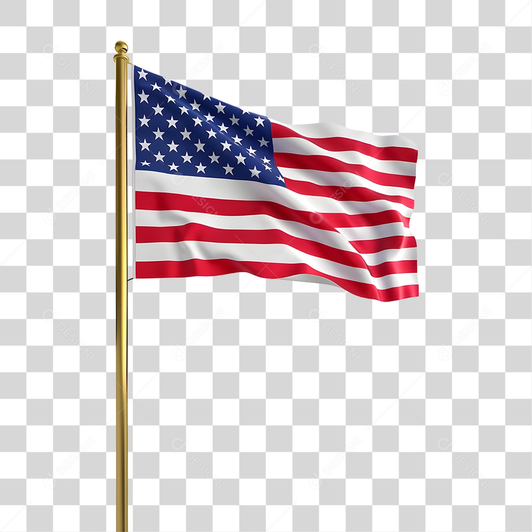 Bandeira do Estados Unidos PNG Transparente