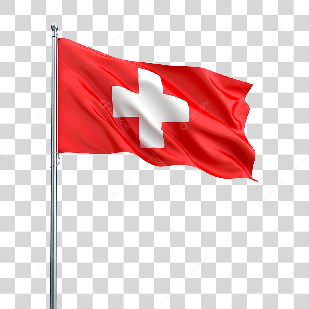 Bandeira da Suíça PNG Transparente