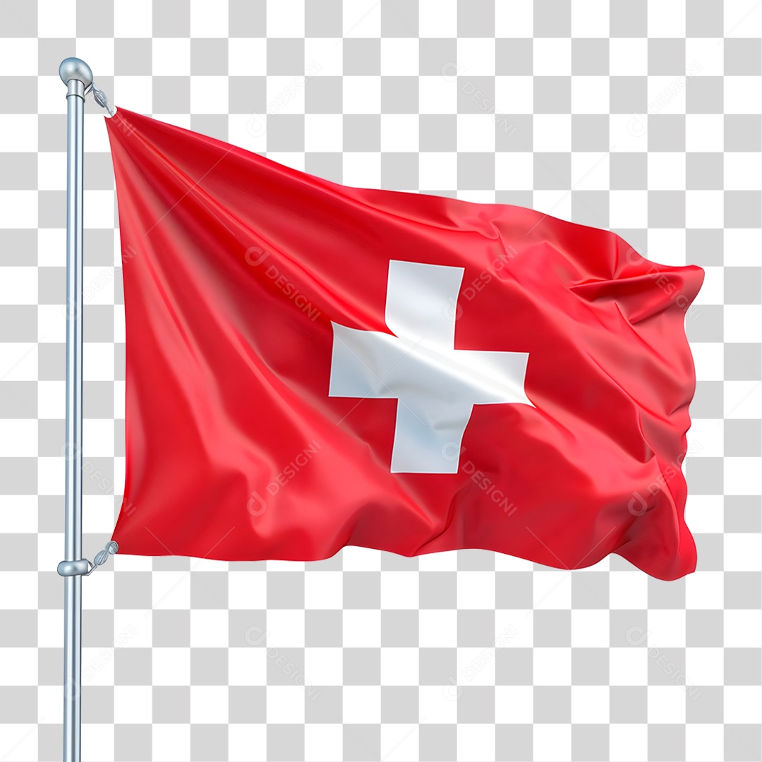 Bandeira da Suíça PNG Transparente