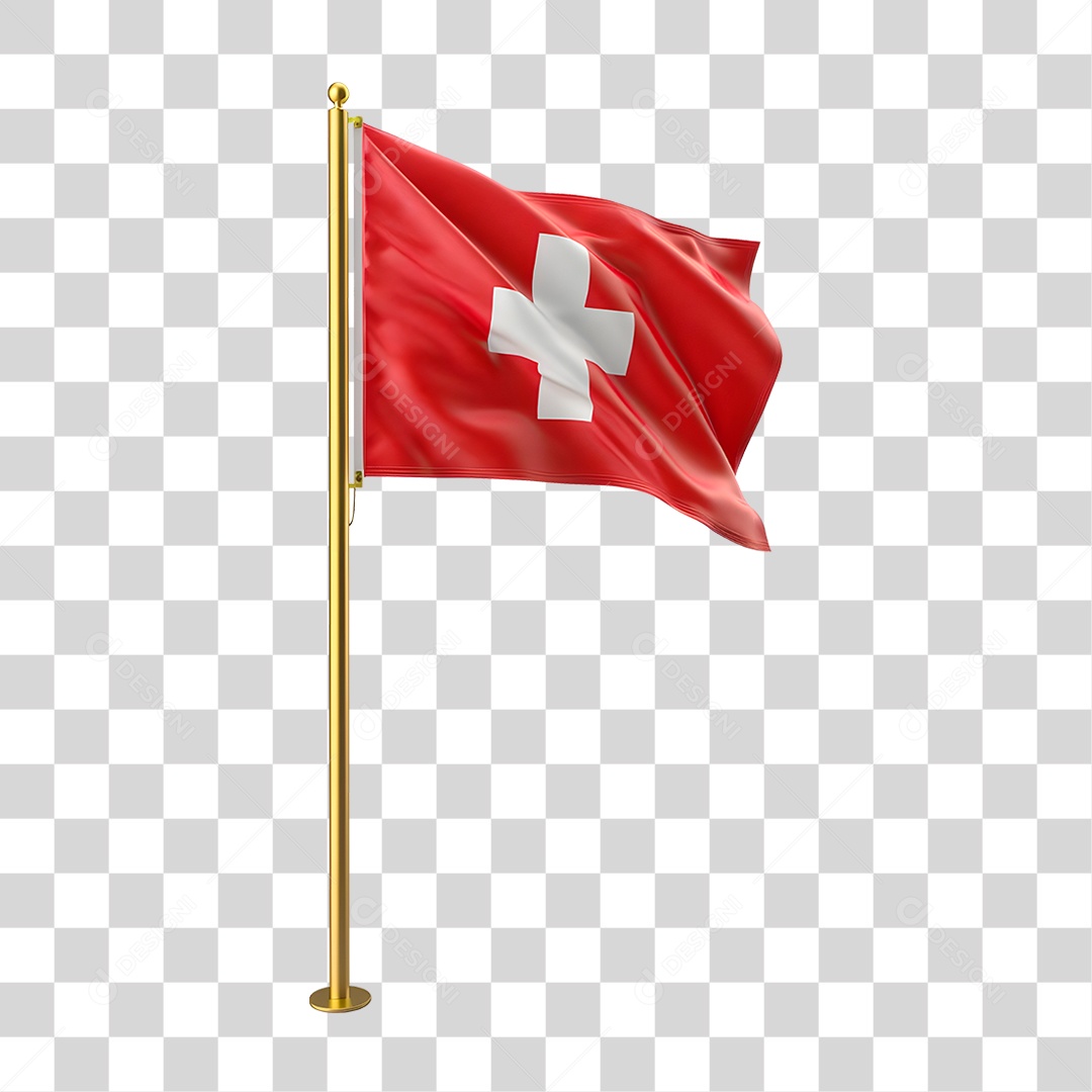 Bandeira da Suíça PNG Transparente