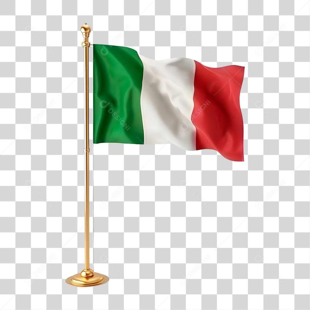 Bandeira da Itália PNG Transparente