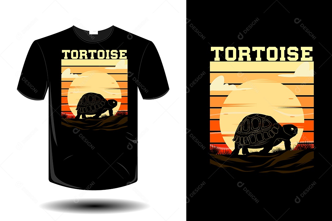 Modelo de Estampa de Camiseta Ilustração Vetor EPS