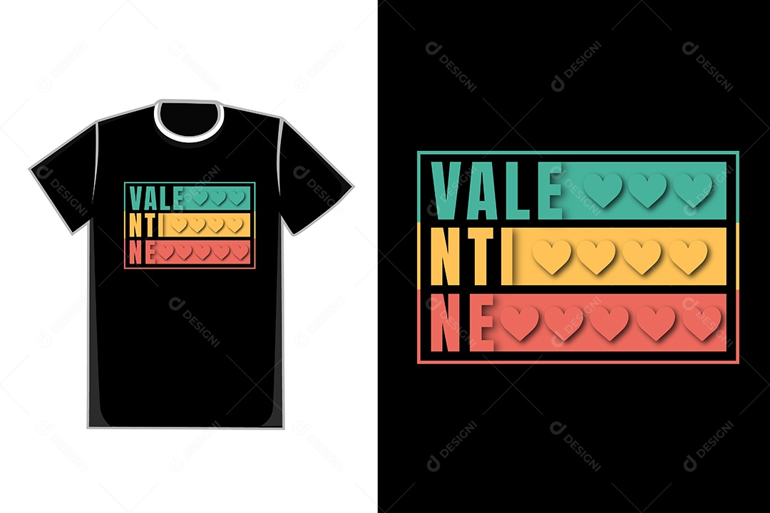 Modelo de Estampa de Camiseta Ilustração Vetor EPS