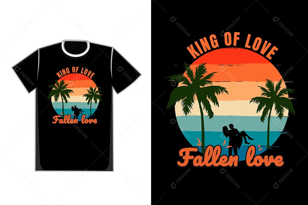 Modelo de Estampa de Camiseta Ilustração Vetor EPS