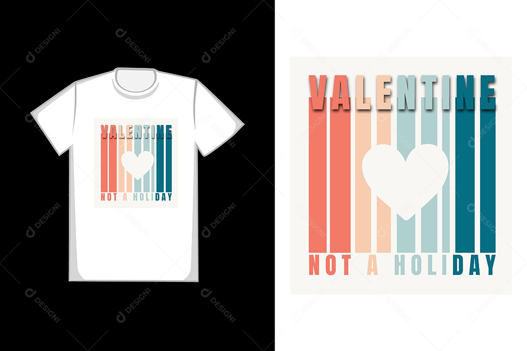 Modelo de Estampa de Camiseta Ilustração Vetor EPS