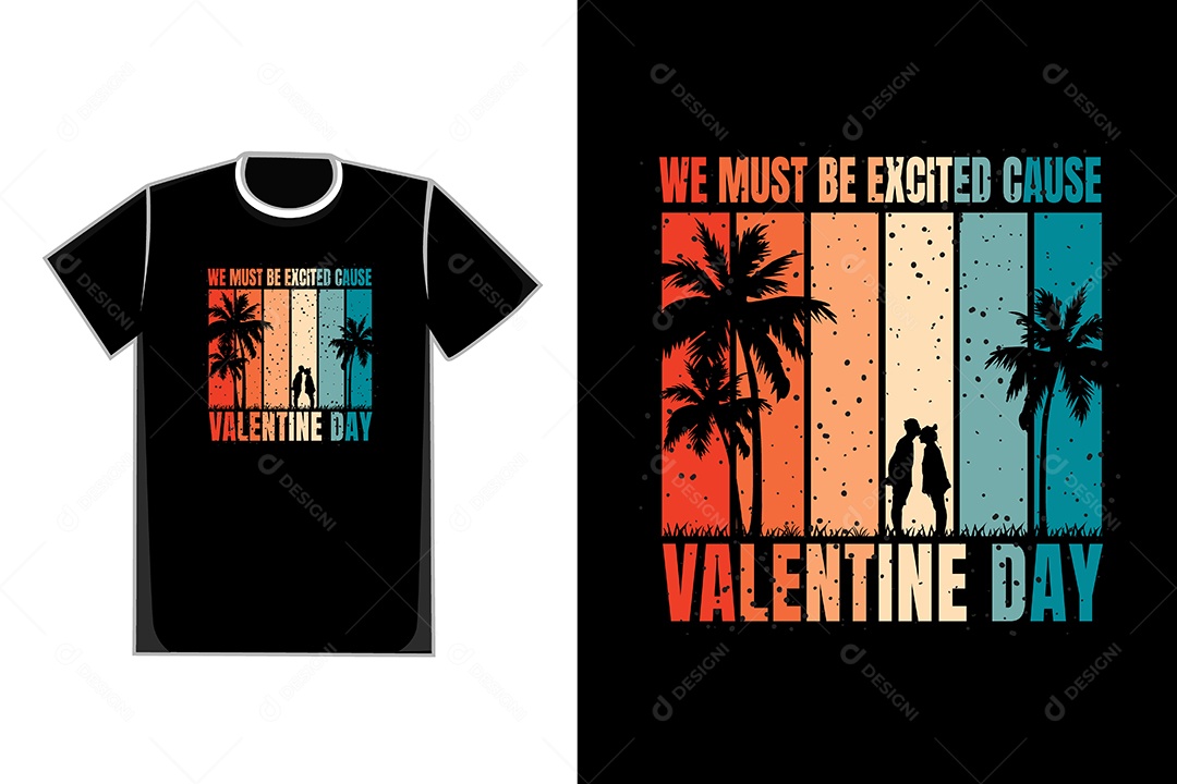 Modelo de Estampa de Camiseta Ilustração Vetor EPS