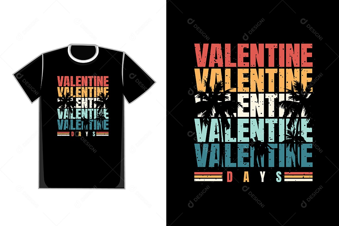 Modelo de Estampa de Camiseta Ilustração Vetor EPS