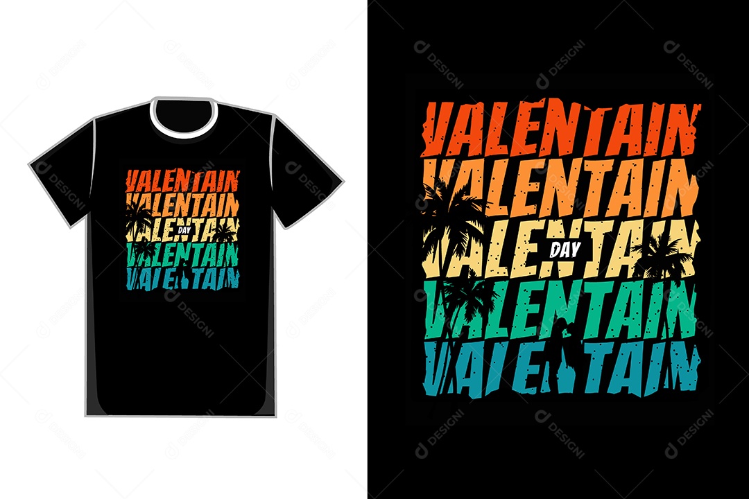 Modelo de Estampa de Camiseta Ilustração Vetor EPS