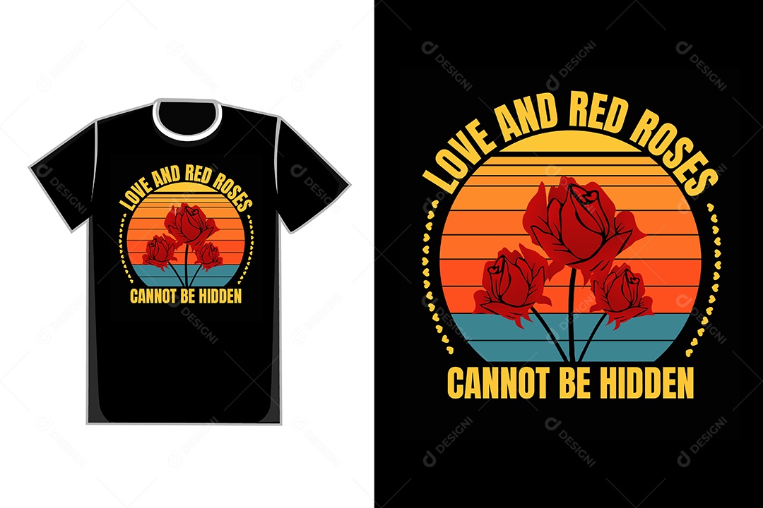 Modelo de Estampa de Camiseta Ilustração Vetor EPS