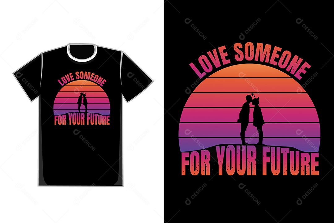 Modelo de Estampa de Camiseta Ilustração Vetor EPS