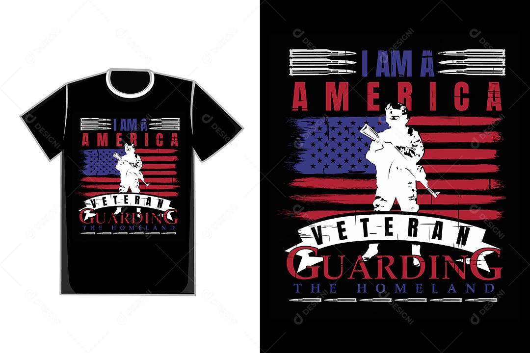 Modelo de Estampa de Camiseta Ilustração Vetor EPS