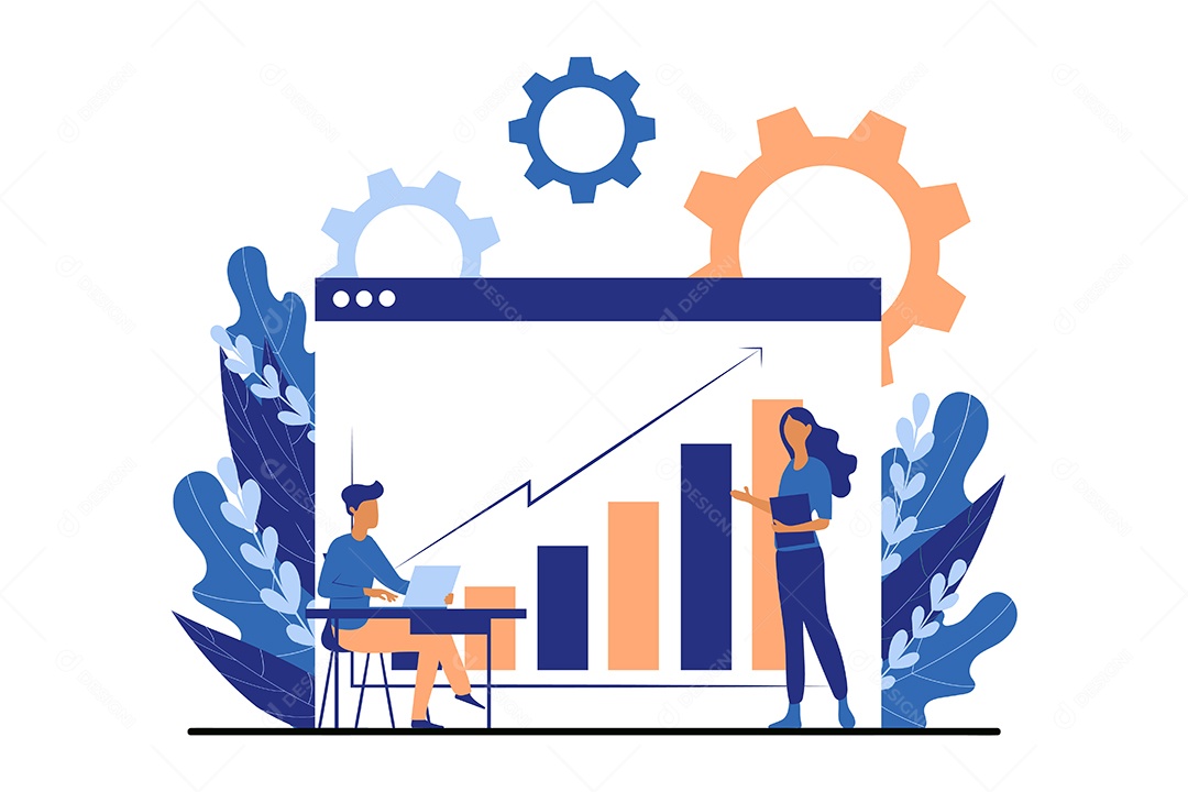 Conceito de Gestão de Negócios Vetor EPS