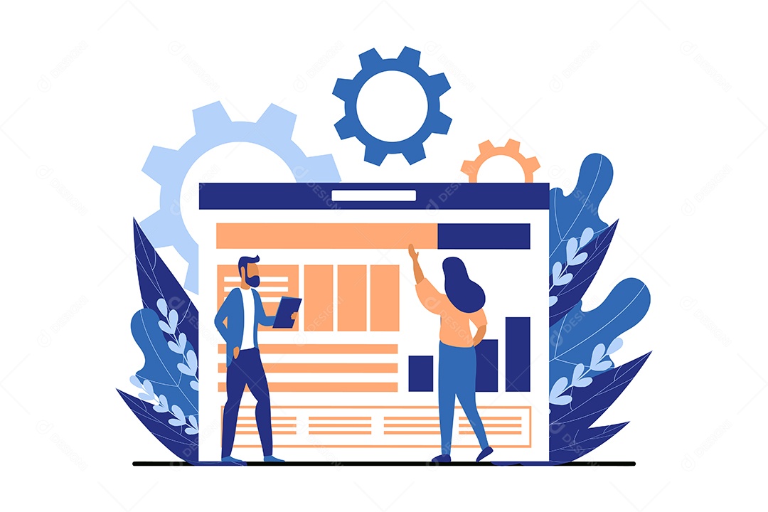 Conceito de Gestão de Negócios Vetor EPS