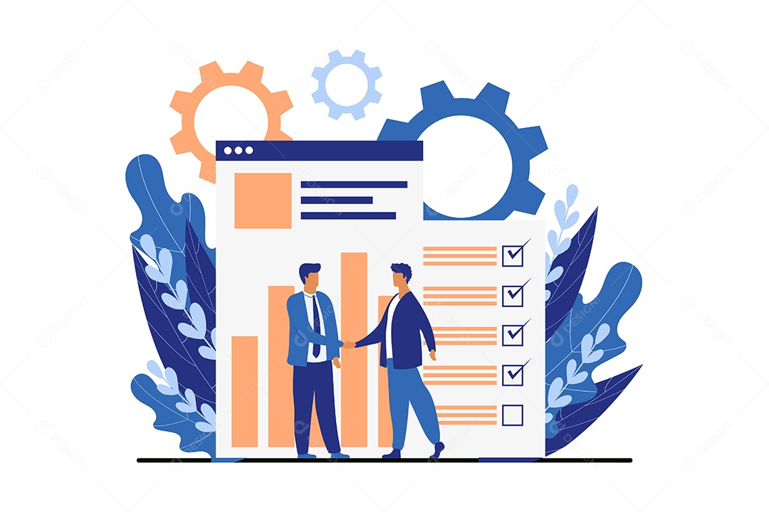 Conceito de Gestão de Negócios Vetor EPS