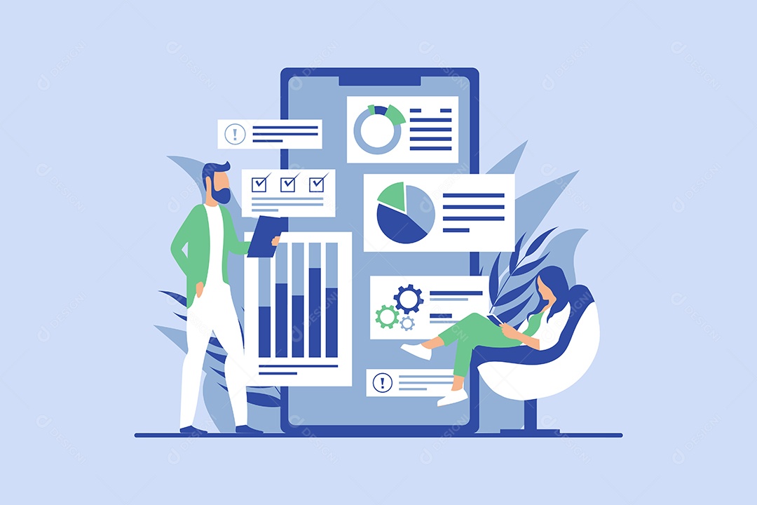 Conceito de Gestão de Negócios Vetor EPS