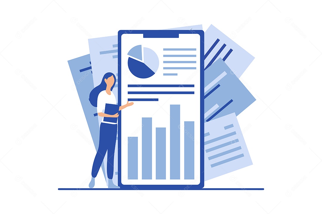 Conceito de Gestão de Negócios Vetor EPS