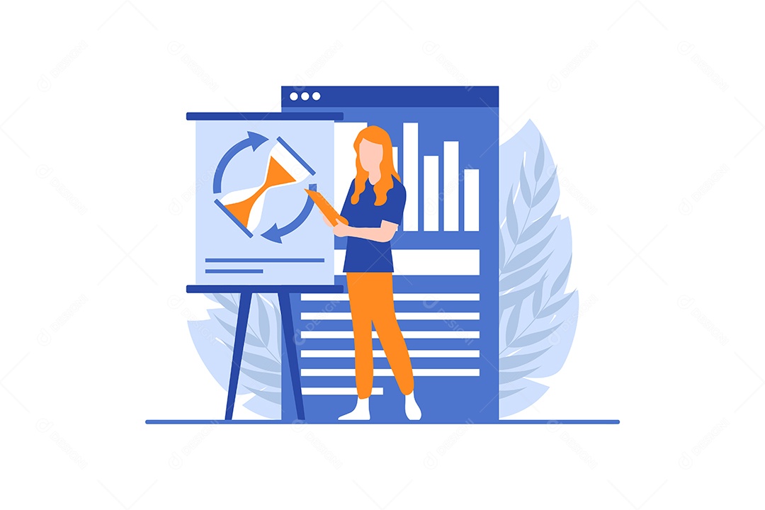 Conceito de Gestão de Negócios Vetor EPS