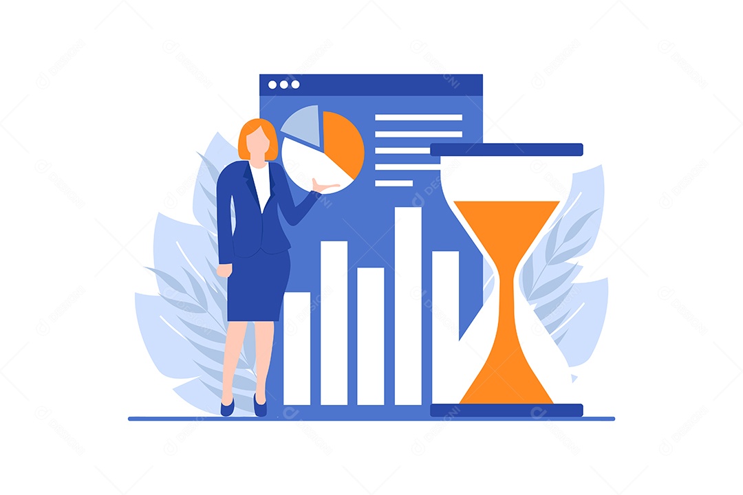 Conceito de Gestão de Negócios Vetor EPS