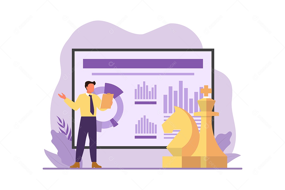 Conceito de Gestão de Negócios Vetor EPS