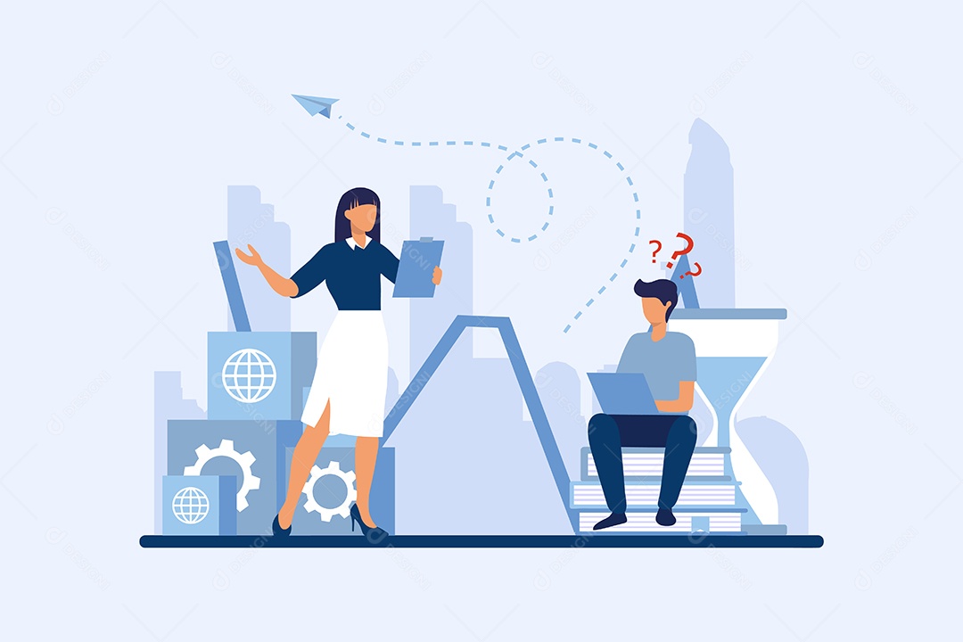 Conceito de Gestão de Negócios Vetor EPS