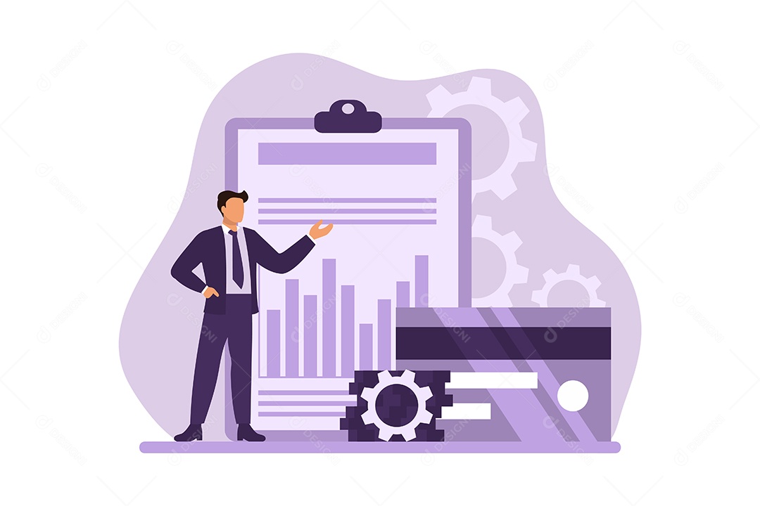 Conceito de Gestão de Negócios Vetor EPS