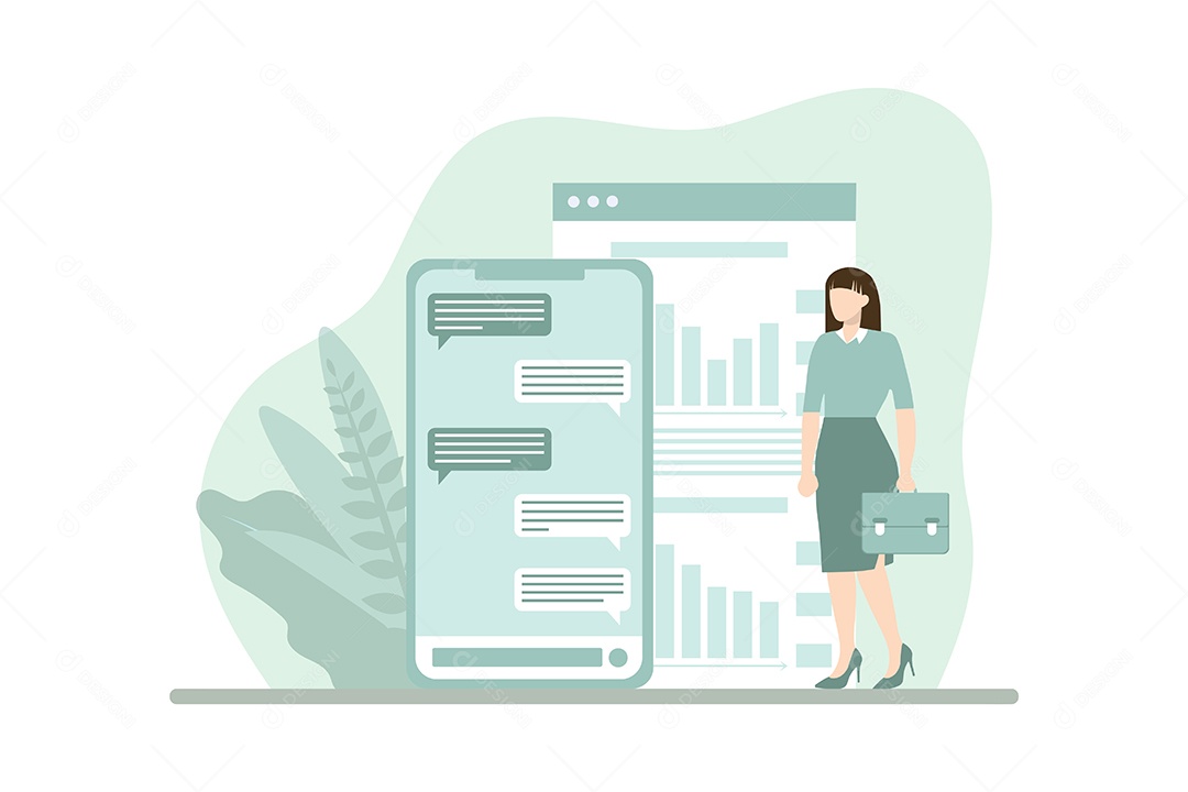 Conceito de Gestão de Negócios Vetor EPS