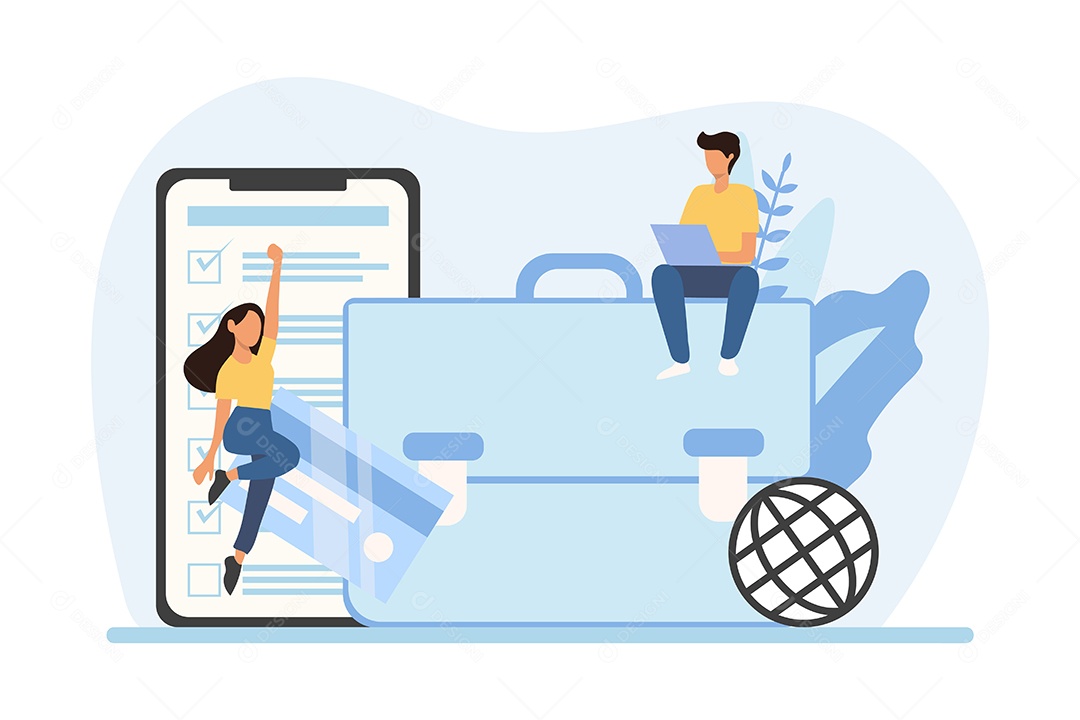 Conceito de Gestão de Negócios Vetor EPS