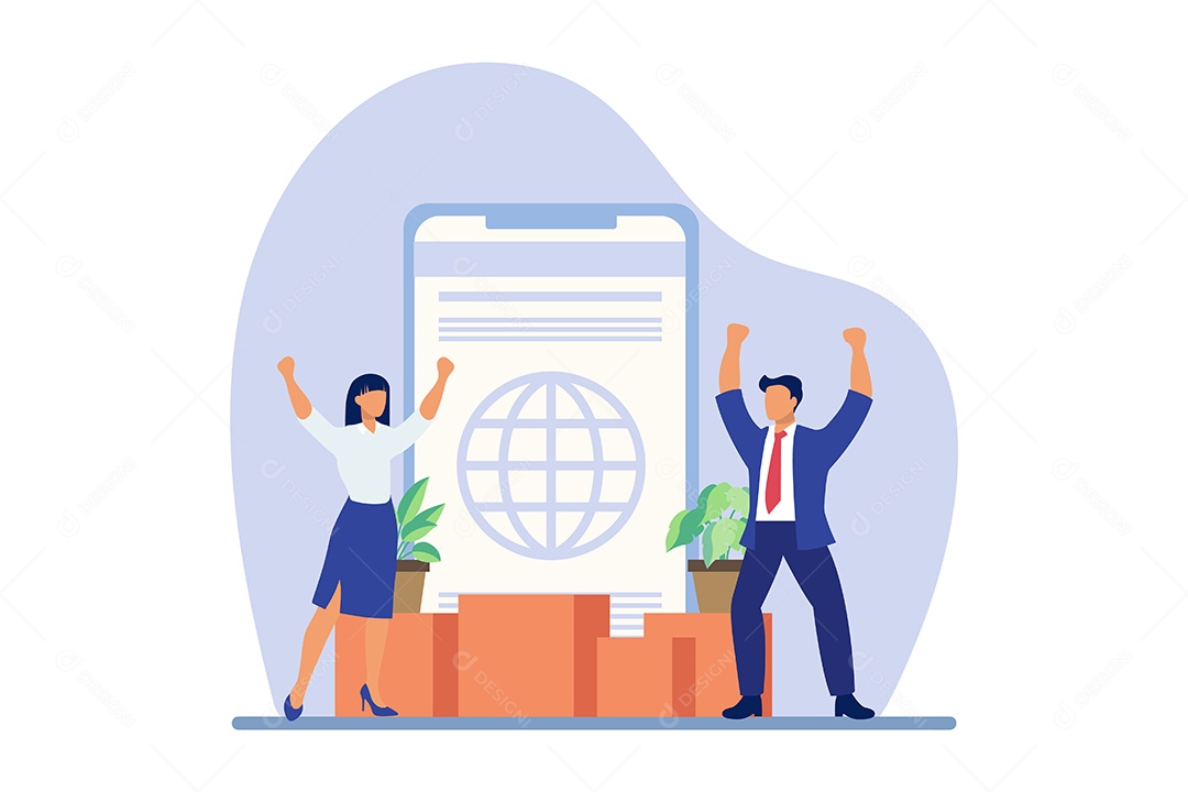 Conceito de Gestão de Negócios Vetor EPS