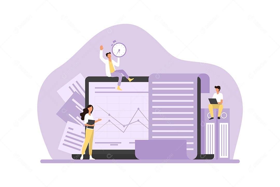 Conceito de Gestão de Negócios Vetor EPS