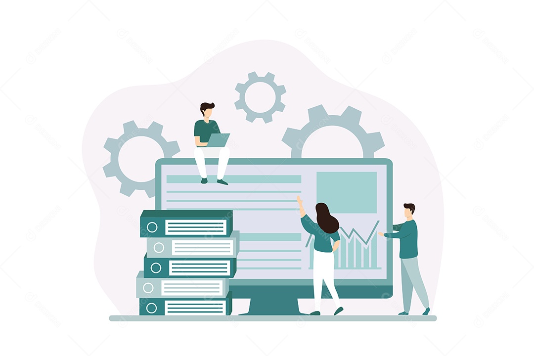 Conceito de Gestão de Negócios Vetor EPS