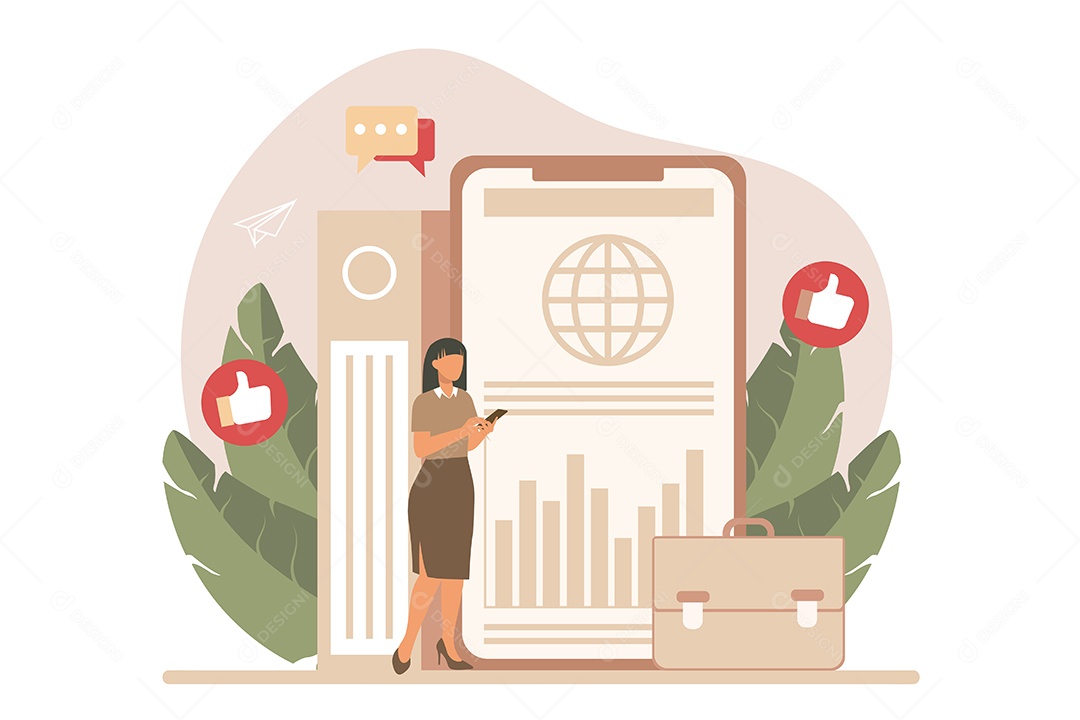 Conceito de Gestão de Negócios Vetor EPS