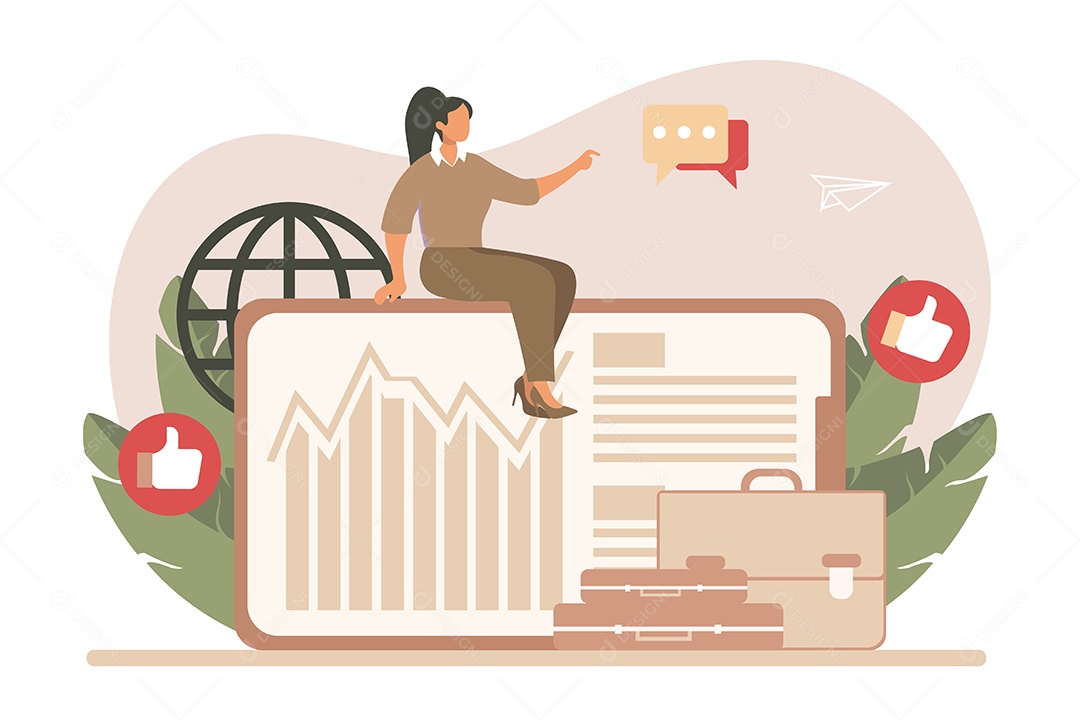 Conceito de Gestão de Negócios Vetor EPS