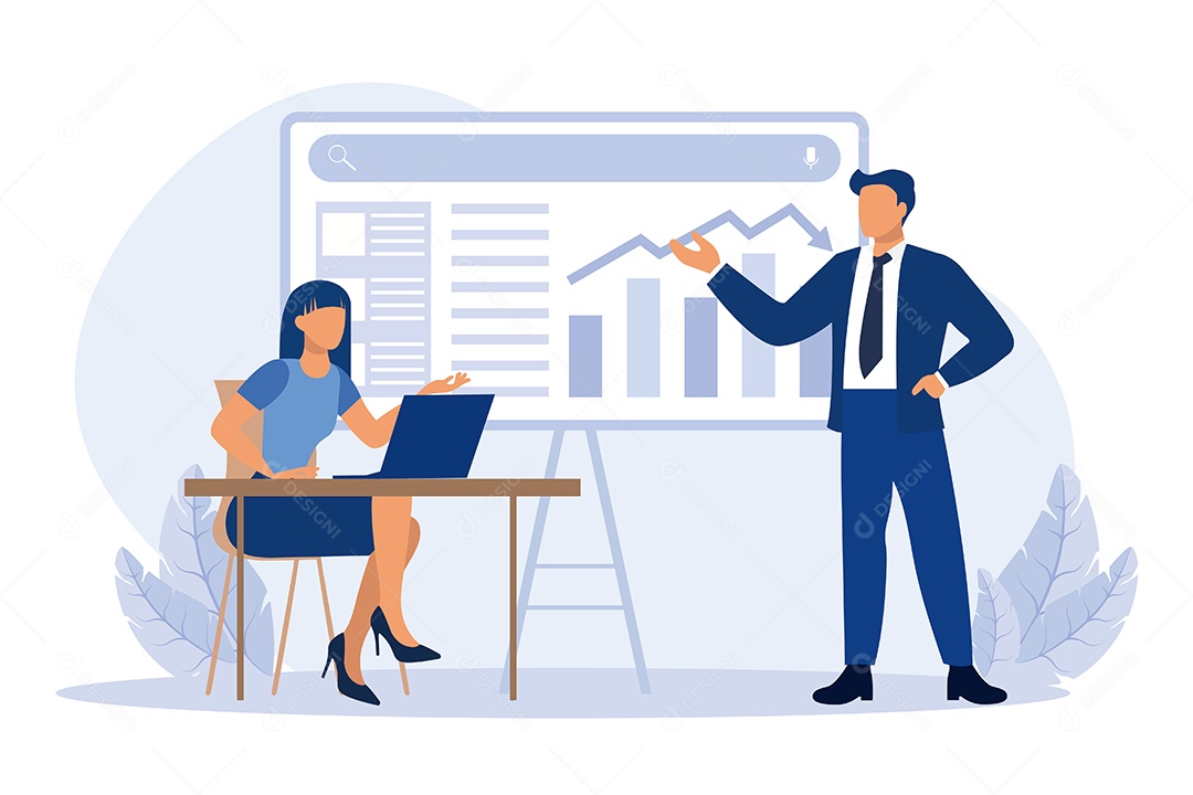 Conceito de Gestão de Negócios Vetor EPS