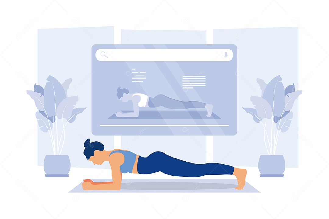 Conceito de Yoga Ilustração Vetor EPS