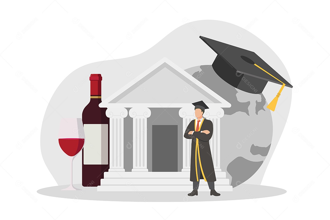 Conceito de Formatura Ilustração Vetor EPS