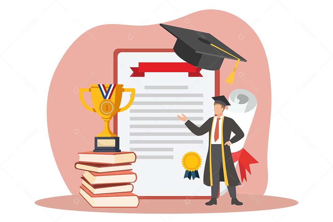 Conceito de Formatura Ilustração Vetor EPS