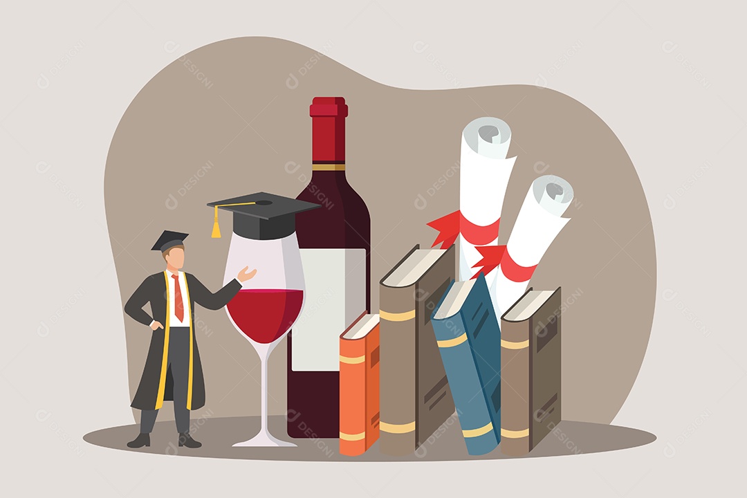 Conceito de Formatura Ilustração Vetor EPS