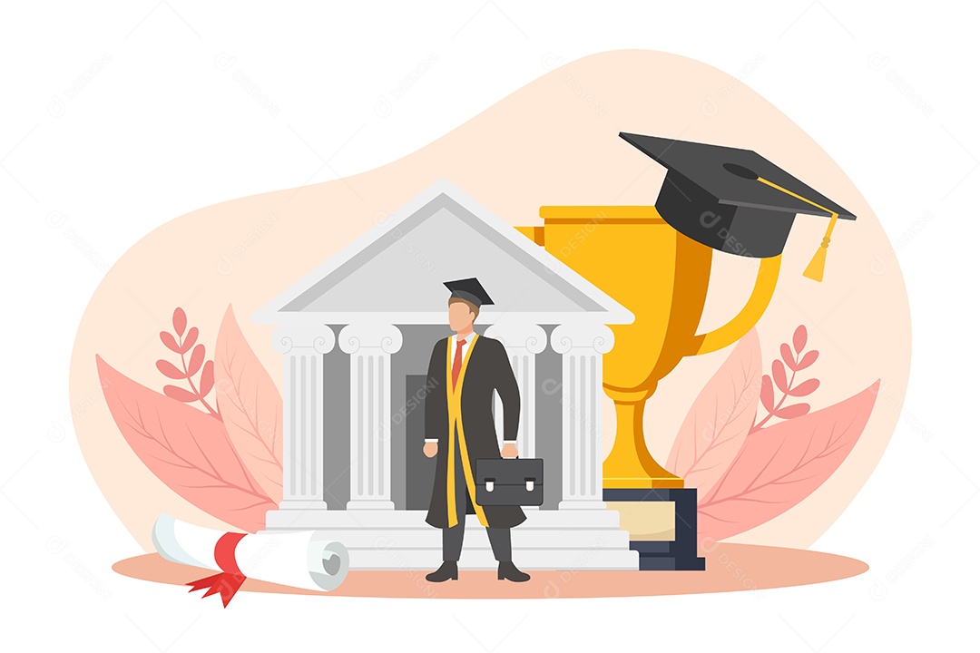 Conceito de Formatura Ilustração Vetor EPS