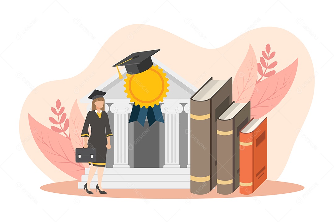 Conceito de Formatura Ilustração Vetor EPS