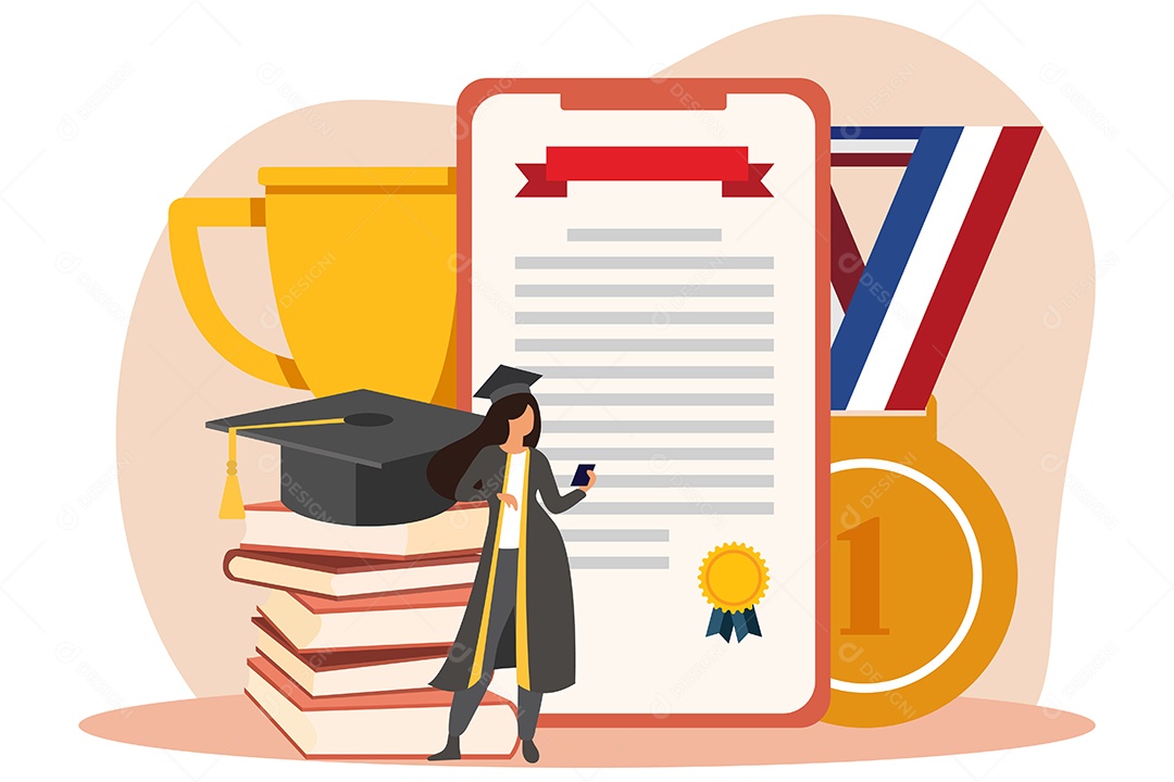 Conceito de Formatura Ilustração Vetor EPS