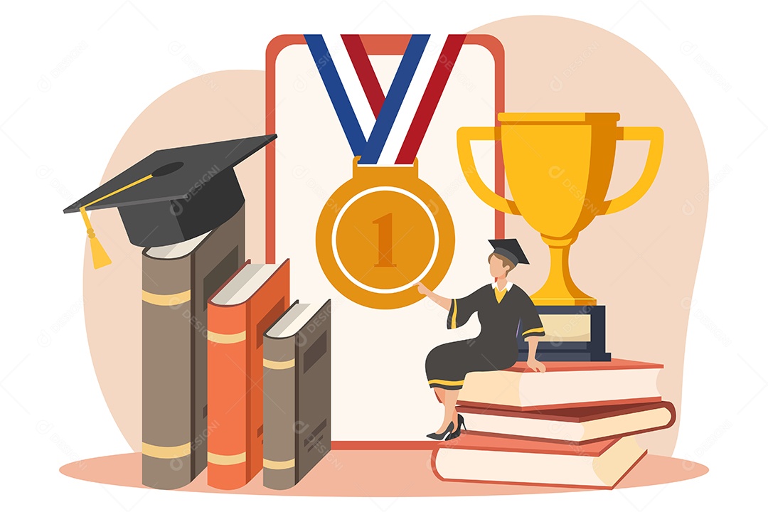 Conceito de Formatura Ilustração Vetor EPS