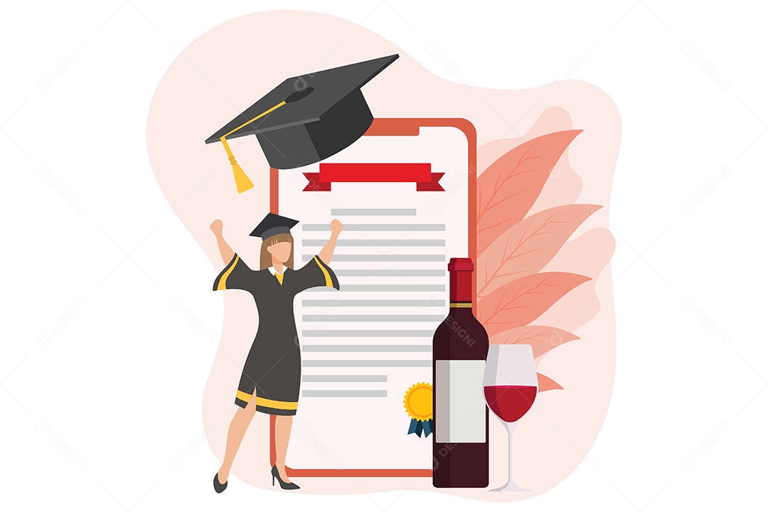 Conceito de Formatura Ilustração Vetor EPS