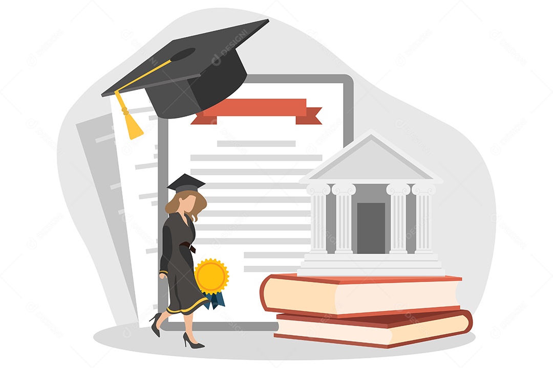 Conceito de Formatura Ilustração Vetor EPS