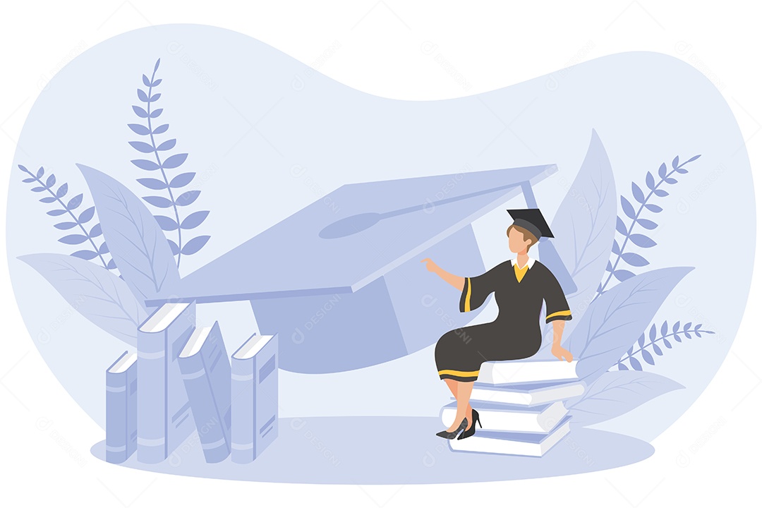 Conceito de Formatura Ilustração Vetor EPS